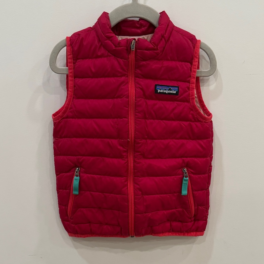 Patagonia Magenta Kids Quilted Vest
